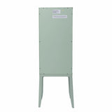 Pale Green Crosshatch Accent Storage Cabinet - Homeroots