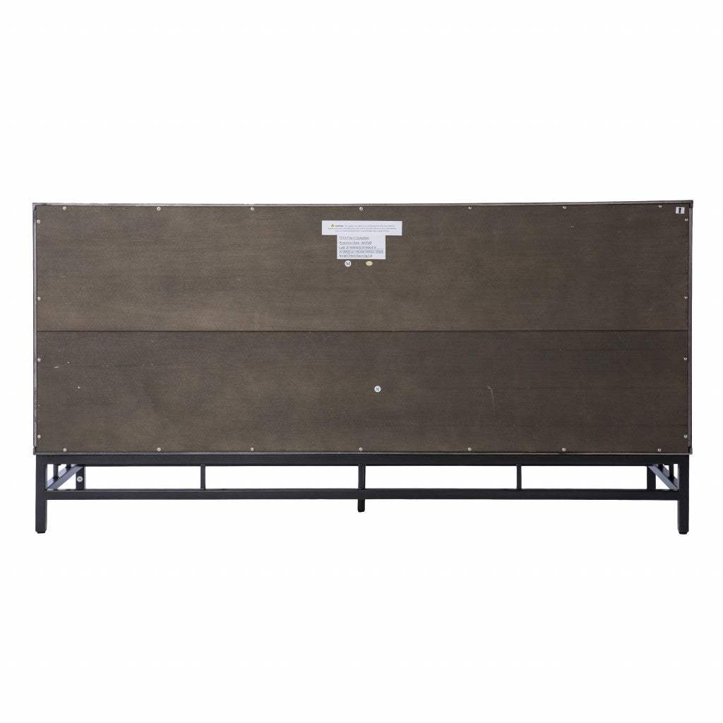 Contemporary Grid Lines Three Door Accent Cabinet - Homeroots - Flyclothing LLC