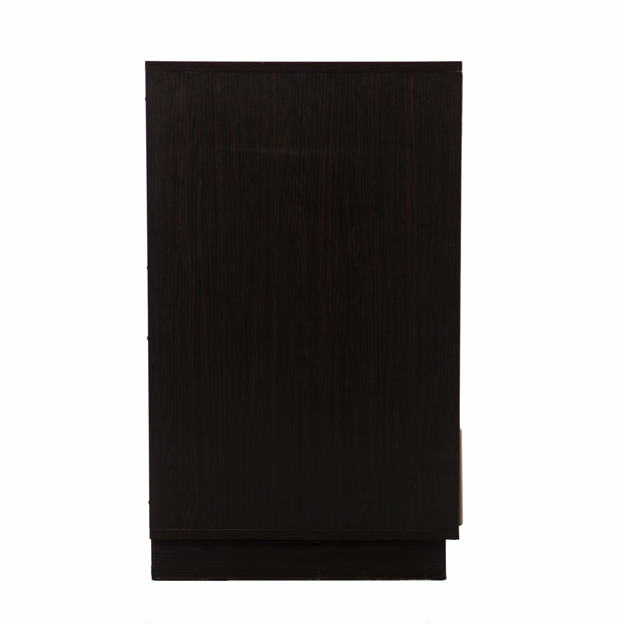 Brown and Cream Sculptural Leaf Accent Storage Cabinet - Homeroots