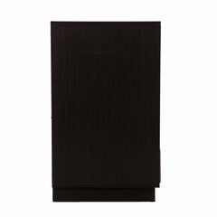 Brown and Cream Sculptural Leaf Accent Storage Cabinet - Homeroots