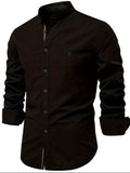 Men's Full Size Button Down Embroidered Shirt Plus Size - Trendsi - Flyclothing LLC