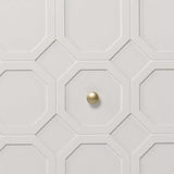 White and Gold Moroccan Dynasty Two Door Accent Cabinet - Homeroots - Flyclothing LLC
