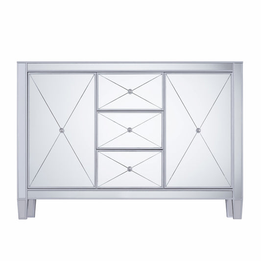 Glamorous Mirrored Bling Multi Storage Accent Cabinet