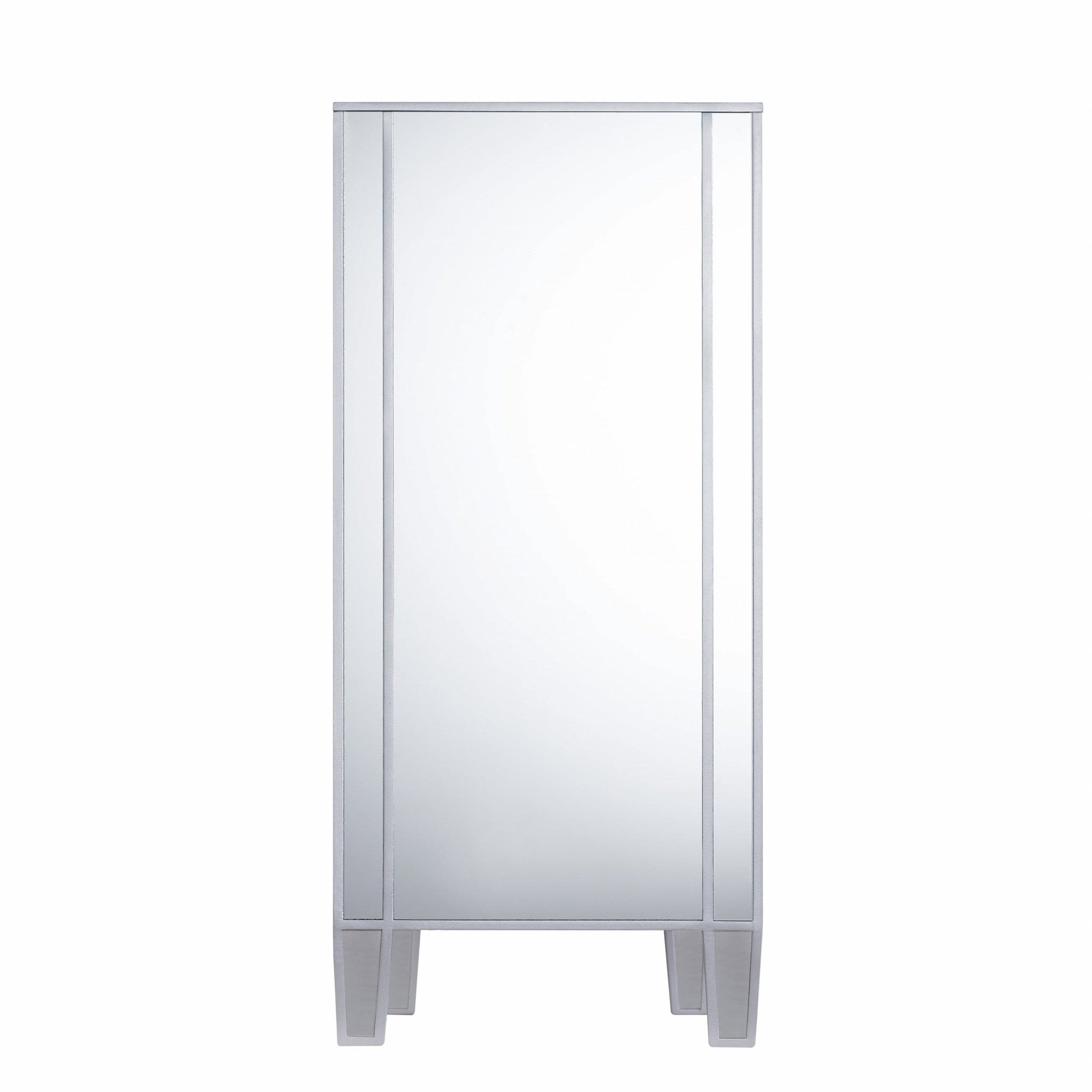 Glamorous Mirrored Bling Multi Storage Accent Cabinet - Homeroots