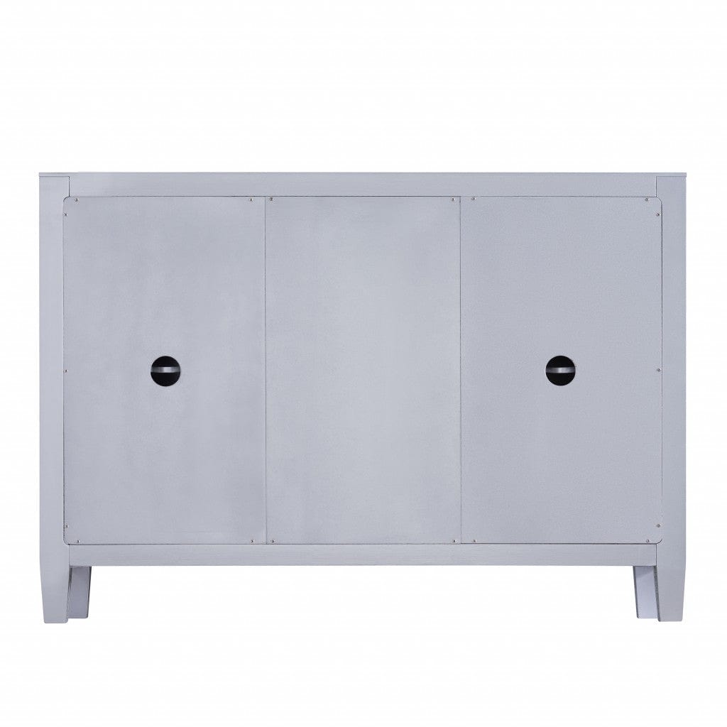 Glamorous Mirrored Bling Multi Storage Accent Cabinet - Homeroots