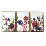 Floral and Bright Garden Framed Canvas Wall Art Floater Frame Graphic Art Wall Art - Homeroots - Flyclothing LLC
