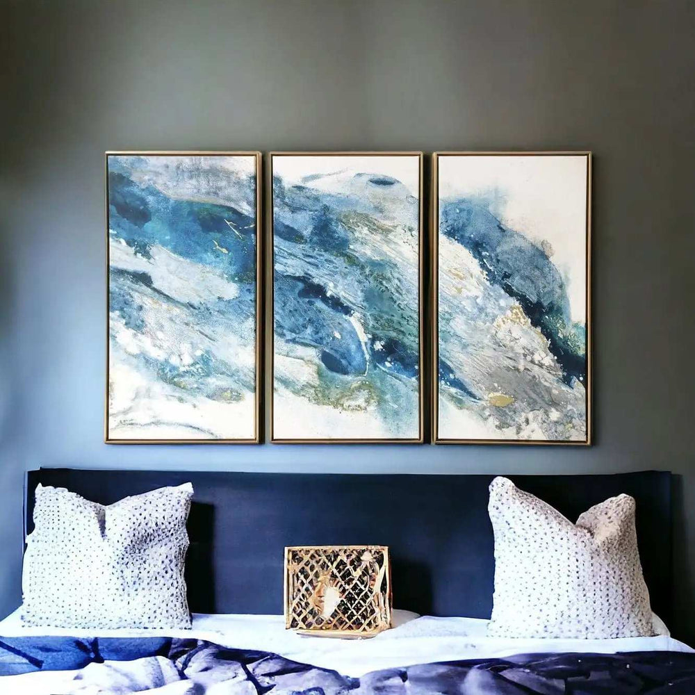 Gold Floater Frame Wall Art - Homeroots - Flyclothing LLC