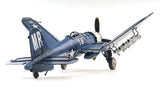 6" Blue Metal Hand Painted Model Airplane Tabletop Sculpture - Homeroots - Flyclothing LLC