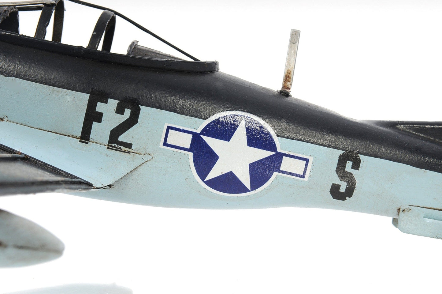 6" Steel Metal Airplane Hand Painted Decorative Airplane - Homeroots - Flyclothing LLC