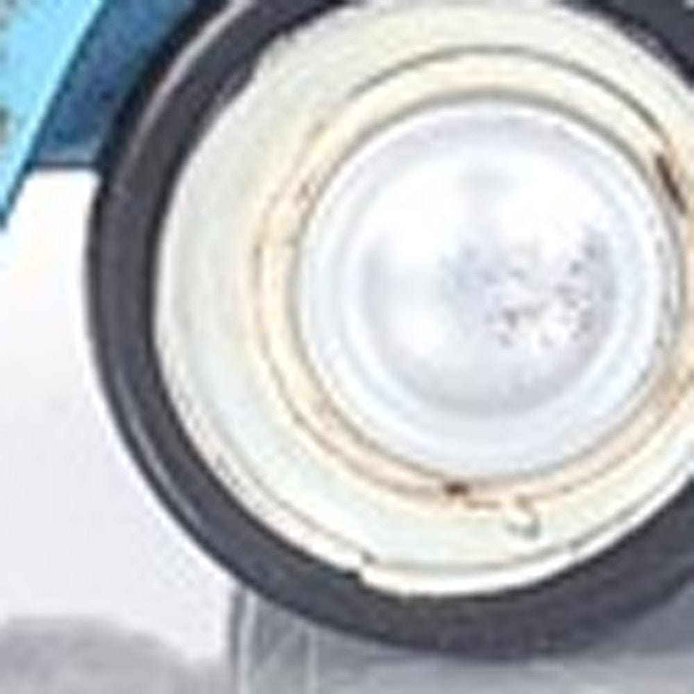 6" Blue And White Metal Volkswagen Bus Sculpture - Homeroots