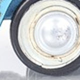 6" Blue And White Metal Volkswagen Bus Sculpture - Homeroots