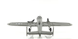 4" Gray and White Metal c1941 North American B-25 Mitchell Bomber Hand Painted Airplane Sculpture - Homeroots