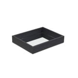 Black Shagreen Mirrored Tray - Homeroots