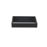 Black Shagreen Mirrored Tray - Homeroots