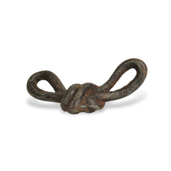 Rustic Gray Cast Iron Knot Sculpture - Homeroots