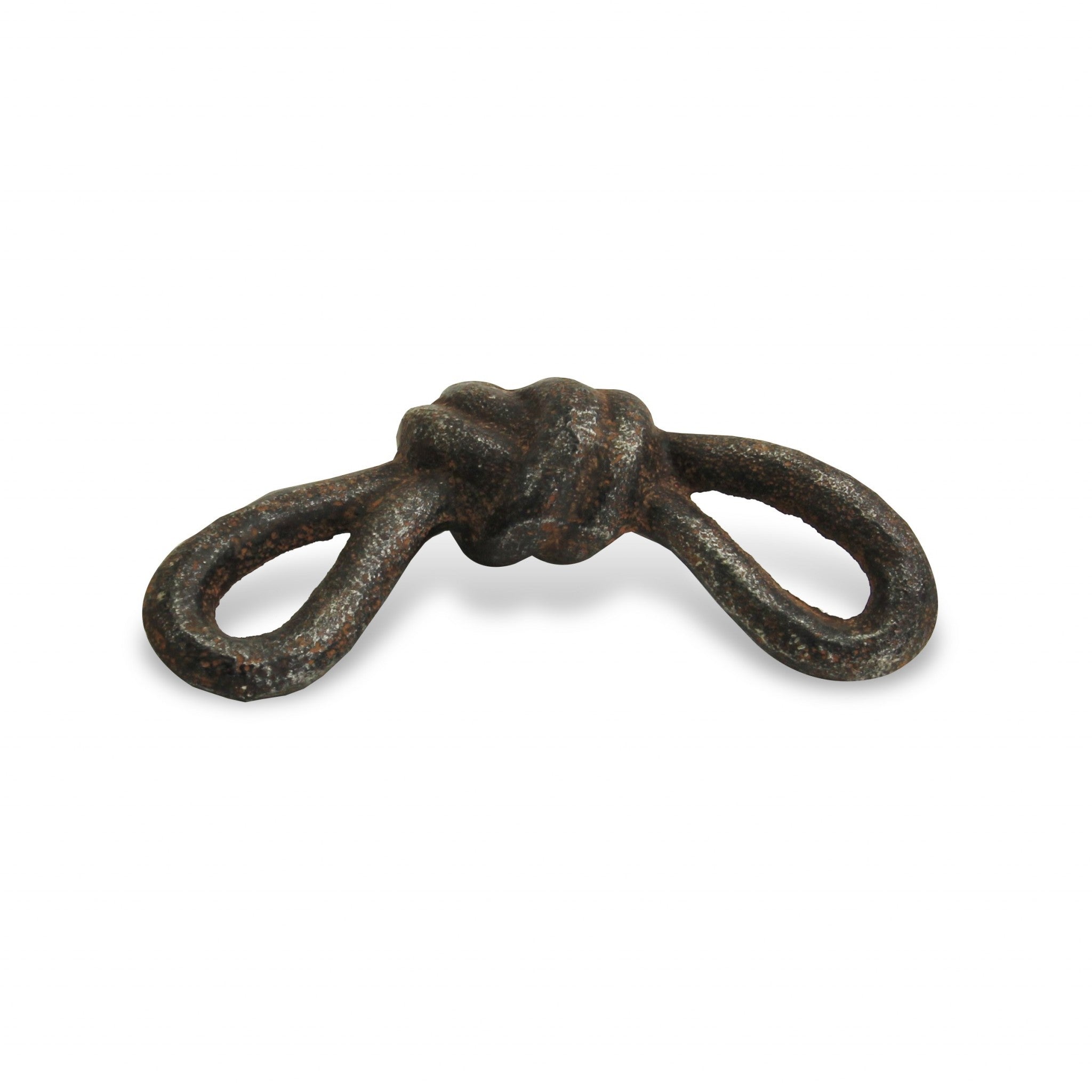 Rustic Gray Cast Iron Knot Sculpture - Homeroots