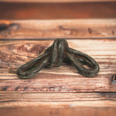 Rustic Gray Cast Iron Knot Sculpture - Homeroots