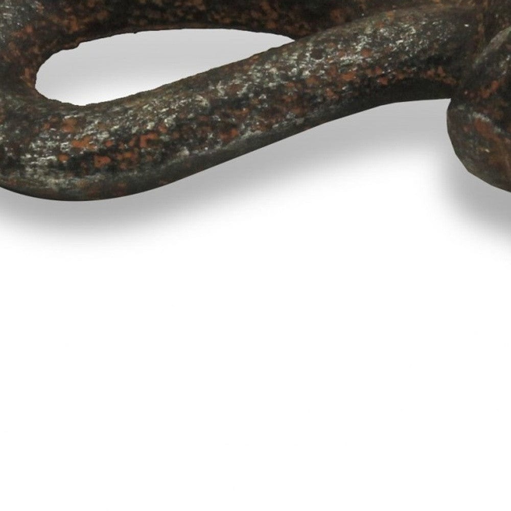 Rustic Gray Cast Iron Knot Sculpture - Homeroots
