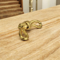Rustic Gold Cast Iron Knot Décor - Homeroots