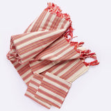 Boho Sunset Color Striped Tablecloth Set - Homeroots