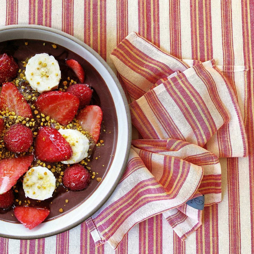Boho Sunset Color Striped Tablecloth Set - Homeroots - Flyclothing LLC