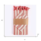 Boho Sunset Color Striped Tablecloth Set - Homeroots - Flyclothing LLC