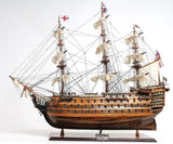 27" HMS Victory Hand Painted Ship Sculpture - Homeroots