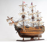 27" HMS Victory Hand Painted Ship Sculpture - Homeroots - Flyclothing LLC