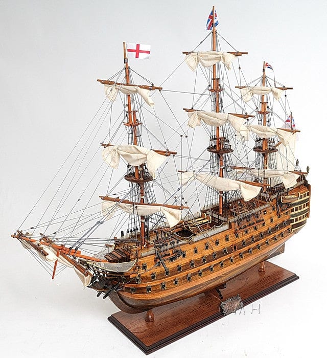 27" HMS Victory Hand Painted Ship Sculpture - Homeroots - Flyclothing LLC