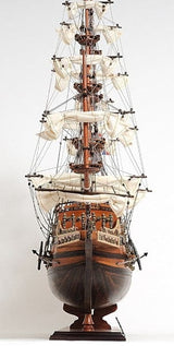 33" Wood Brown Sovereign of the Seas Hand Painted Boat Sculpture - Homeroots - Flyclothing LLC