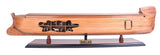 8" Wooden Manufactured Wood Hand Painted Decorative Boat - Homeroots - Flyclothing LLC