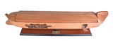 8" Wooden Manufactured Wood Hand Painted Decorative Boat - Homeroots - Flyclothing LLC