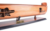 8" Wooden Manufactured Wood Hand Painted Decorative Boat - Homeroots - Flyclothing LLC