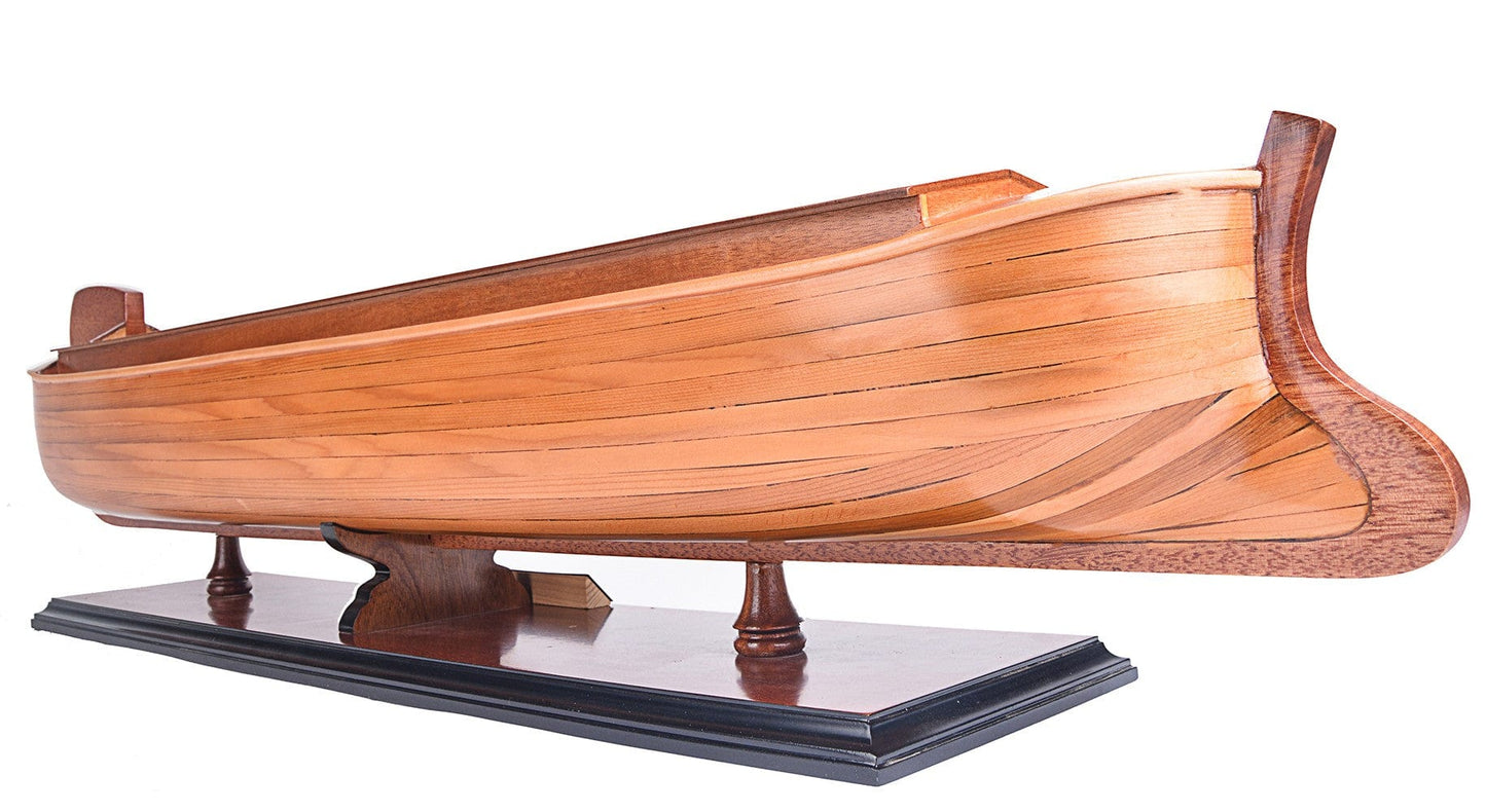 8" Wooden Manufactured Wood Hand Painted Decorative Boat - Homeroots - Flyclothing LLC