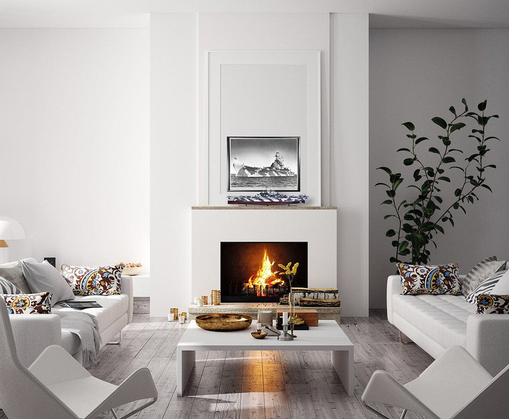 16" Gray And White Manufactured Wood Hand Painted Sculpture - Homeroots