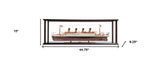 15" Black and Red 1912 RMS Titanic Large Display Case Boat Hand Painted Decorative Boat - Homeroots
