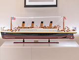 11" Black and Red 1912 RMS Titanic Medium Boat Hand Painted Decorative Boat - Homeroots