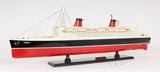11" Black and Red SS France Boat Hand Painted Decorative Boat - Homeroots - Flyclothing LLC