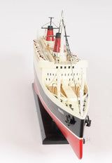 11" Black and Red SS France Boat Hand Painted Decorative Boat - Homeroots - Flyclothing LLC