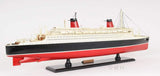 11" Black and Red SS France Boat Hand Painted Decorative Boat - Homeroots - Flyclothing LLC
