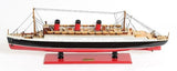 5" Black and Red RMS Queen Mary Boat Hand Painted Decorative Boat - Homeroots - Flyclothing LLC