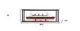16" Black and Red RMS Queen Mary Medium Display Case Boat Hand Painted Decorative Boat - Homeroots - Flyclothing LLC