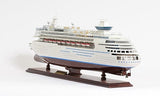 13" Brown and White Majesty of the Seas Boat Hand Painted Decorative Boat - Homeroots - Flyclothing LLC