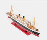 13" Black and Red RMS Empress of Ireland Boat Hand Painted Decorative Boat - Homeroots - Flyclothing LLC