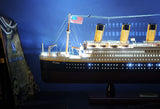 13" Black and White 1912 RMS Titanic Lights Boat Hand Painted Decorative Boat - Homeroots - Flyclothing LLC