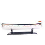 6" Brown and White RMS Titanic Lifeboat Hand Painted Decorative Boat - Homeroots - Flyclothing LLC
