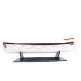 6" Brown and White RMS Titanic Lifeboat Hand Painted Decorative Boat - Homeroots