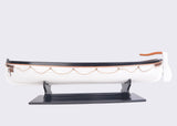 6" Brown and White RMS Titanic Lifeboat Hand Painted Decorative Boat - Homeroots