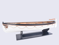 6" Brown and White RMS Titanic Lifeboat Hand Painted Decorative Boat - Homeroots