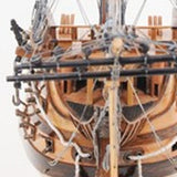 29" Wood Brown HMS Victory Bow Section Hand Painted Decorative Boat - Homeroots - Flyclothing LLC